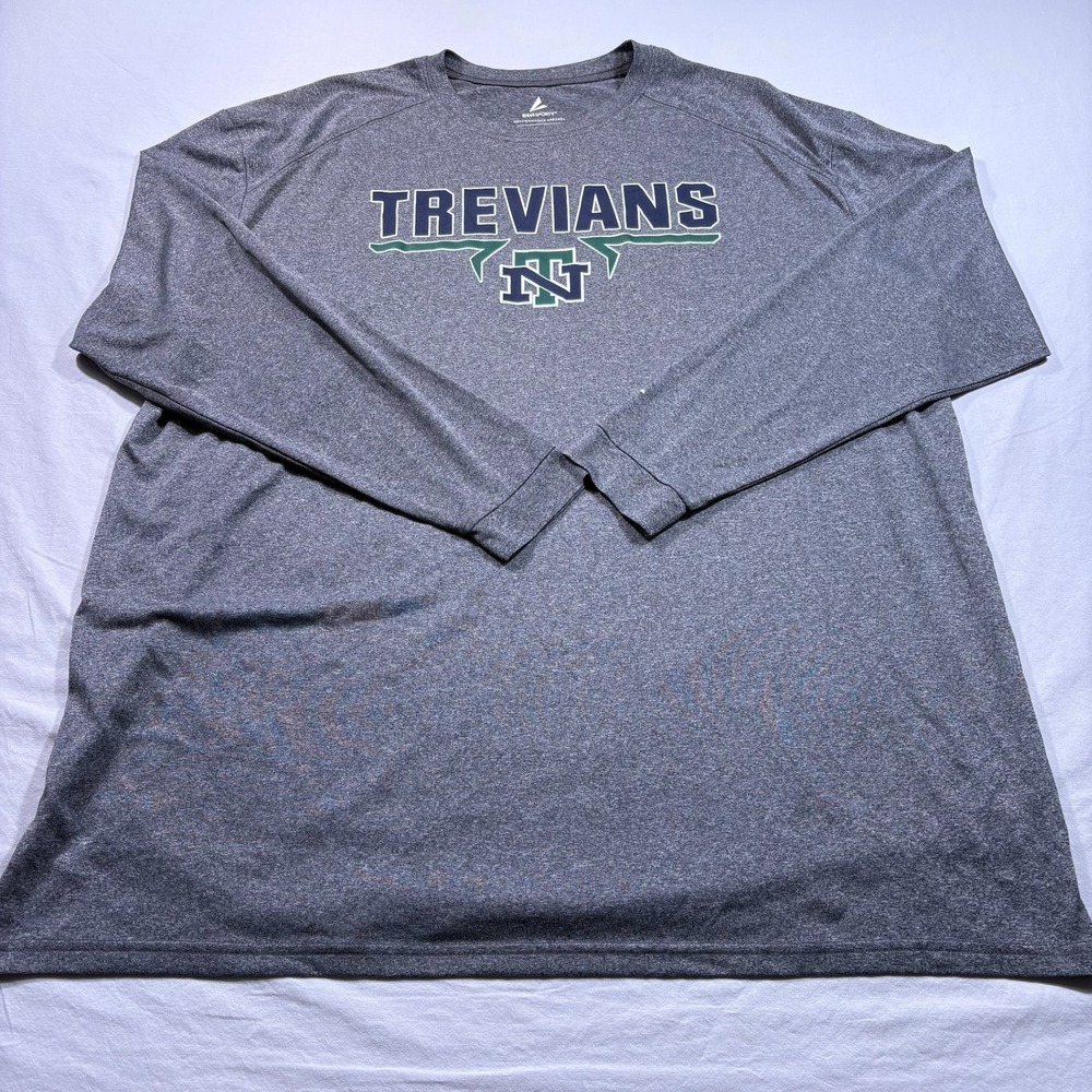 BSN Sports New Trier Trevians Long Sleeve Athletic Long Sleeve Mens 2XL Gray‎